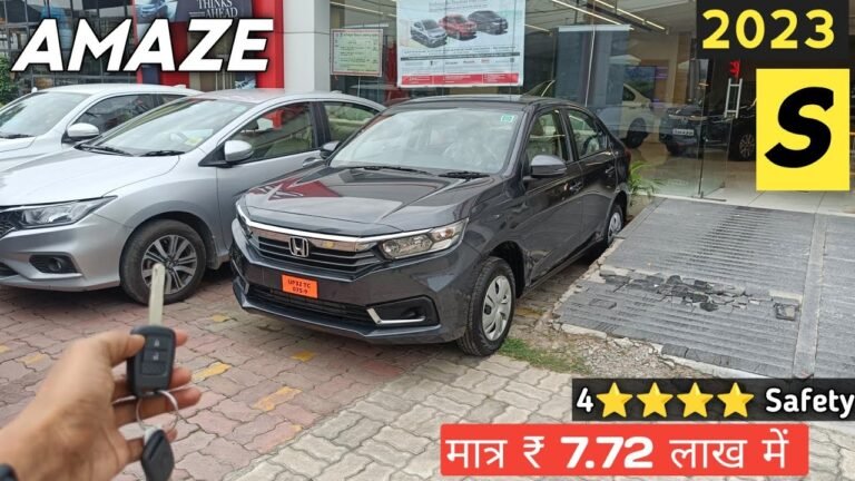 2023 Honda Amaze S Mid Variant Review: Price, Features, and 4-Star Safety Rating