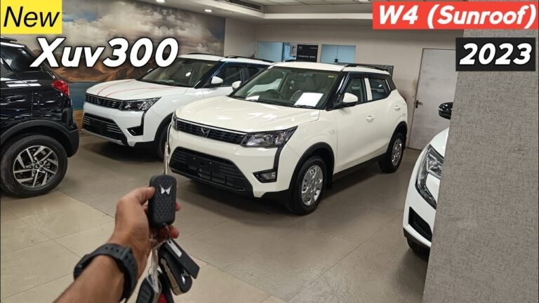 2023 Mahindra XUV300 W4 Sunroof: Price, Features, and Review of the New Base Variant