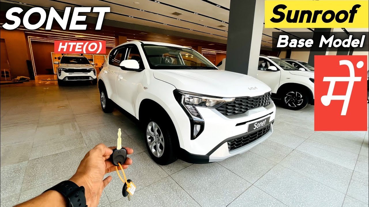 2024 Kia Sonet HTE (O) Review: Base Model with Sunroof, Features, and Price