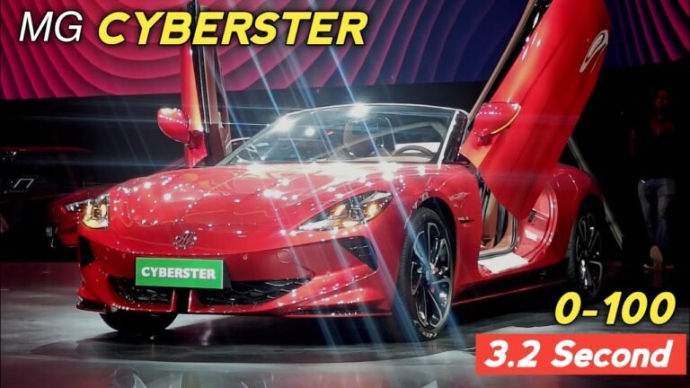 2024 MG Cyberster: JSW & MG’s Upcoming 2-Seater Convertible EV Sports Car