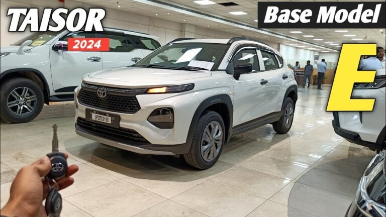 2024 Toyota Taisor Base Model: Price, Features, and Detailed Review
