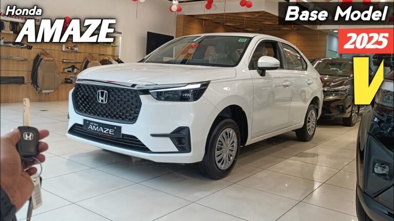 2025 Honda Amaze Base Model Review: Features, Price, and Comparison vs Dzire and Aura