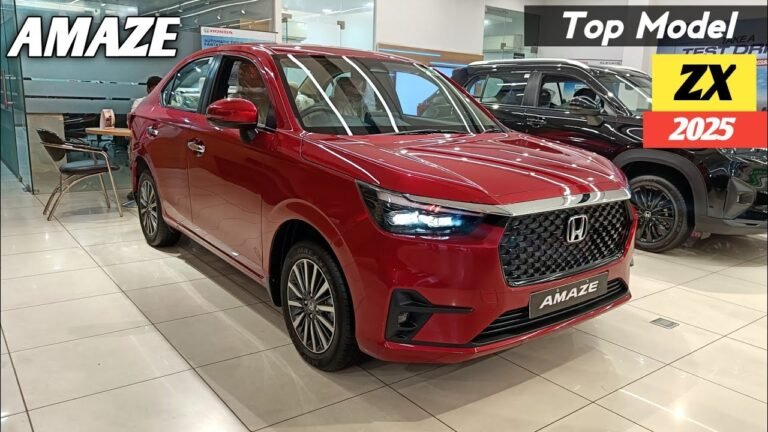 2025 Honda Amaze ZX Top Model Review: Price and Features