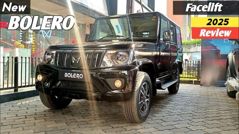 2025 Mahindra Bolero Facelift B8 Top Model Black Color Review