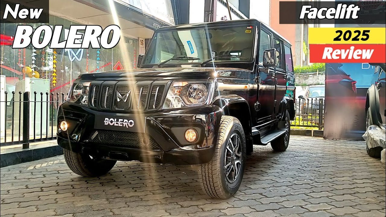 2025 Mahindra Bolero Facelift B8 Top Model Black Color Review