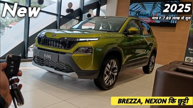 2025 Skoda Kylaq Top Model Review: Features, Price, and Comparison with Brezza, Nexon, and Venue