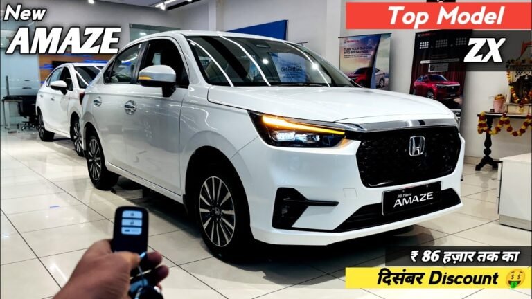 2026 Honda Amaze ZX Top Model Review and Features