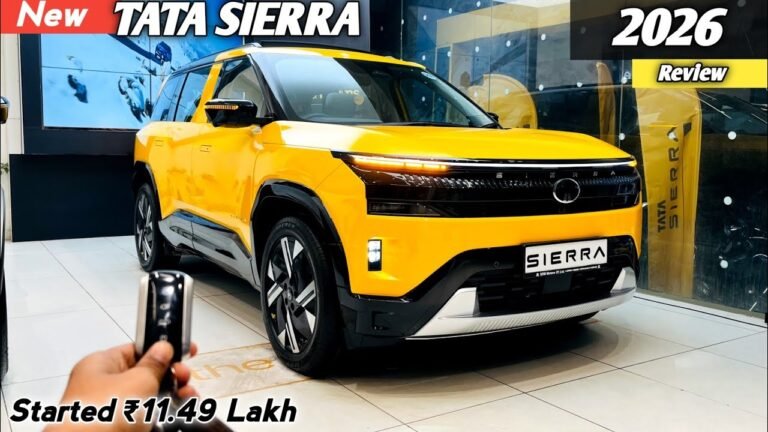 2026 Tata Sierra Top Model Review: Design, Features, and Specifications