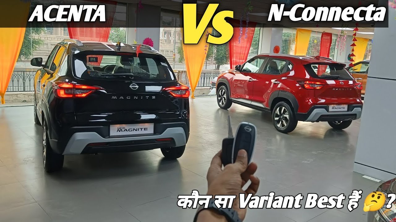 Nissan Magnite Acenta vs N-Connecta Comparison: Price, Features, and 2024 Facelift Review