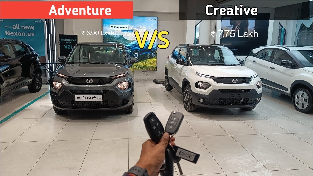 Tata Punch Adventure vs Creative: Comparison, Features, and Best Variant to Buy